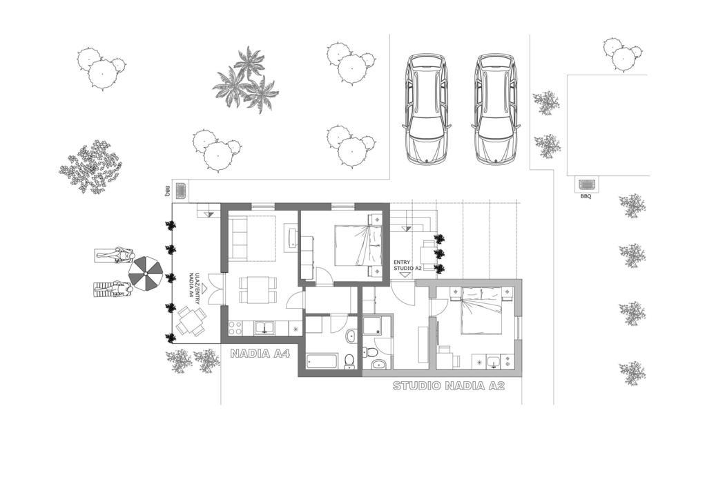 Studio And Apartment Nadia With Garden Poreč Oda fotoğraf